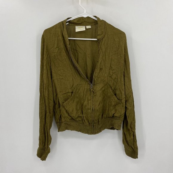 Maeve Green Bomber Jacket Medium - Picture 1 of 10